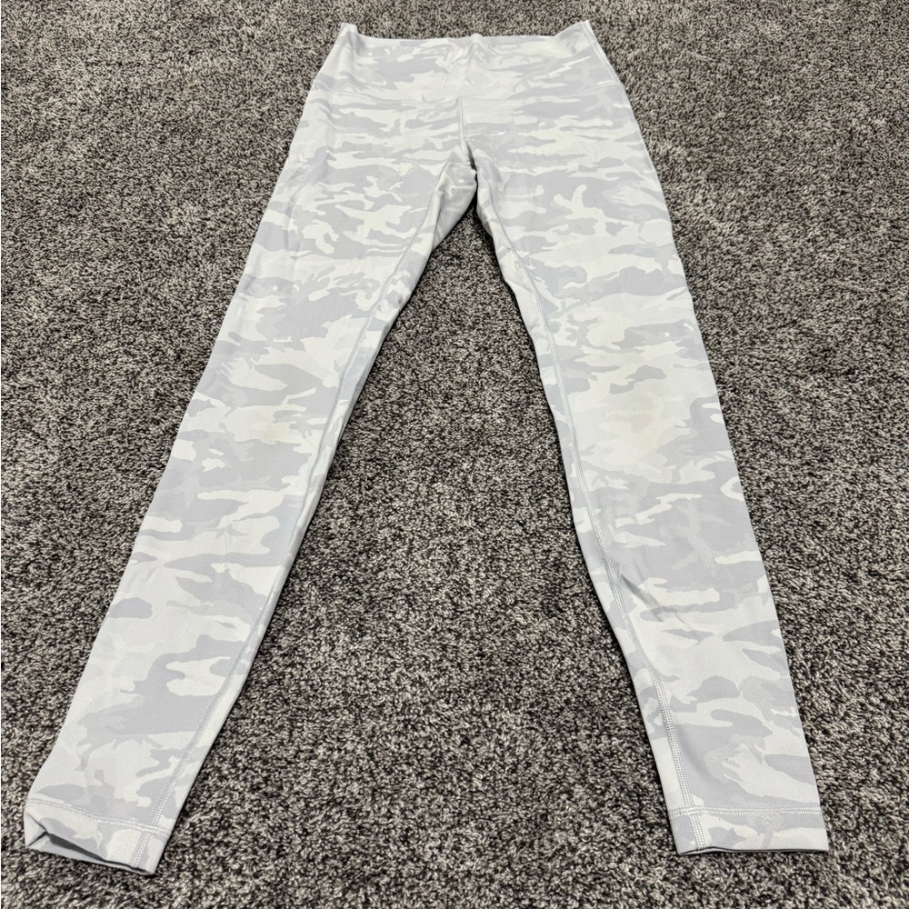 lululemon athletica Gray Camo Leggings
